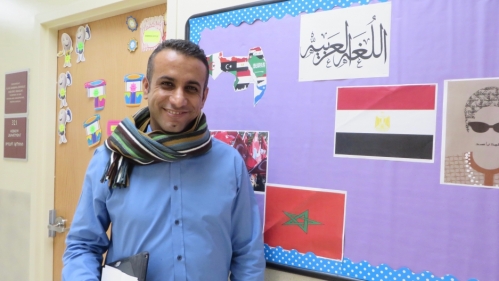 Hani Abo Awad teaches Arabic at the Charles E. Smith Jewish Day School of Greater Washington. He is an Arab-Israeli. (Photo: Carol Zall)