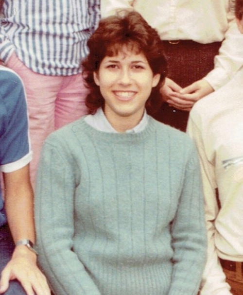 Carol Zall age 17. This is cropped from a group photo of 12th graders at the Charles E. Smith Jewish Day School of Greater Washington.  (Photo courtesy Carol Zall)